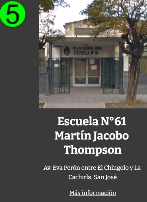 EP Escuela Primaria 61 San Jose Temperley