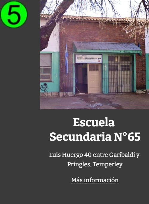 ES Escuela Secundaria 65 Temperley
