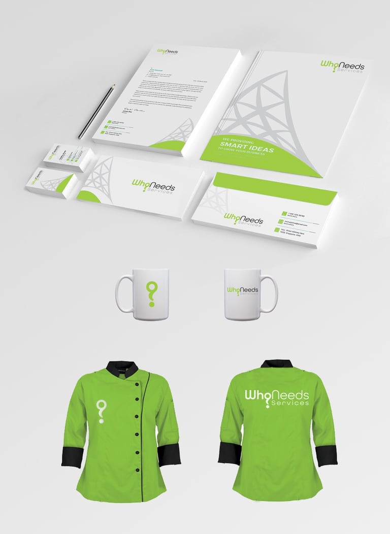 Stationery with branding mug and uniform