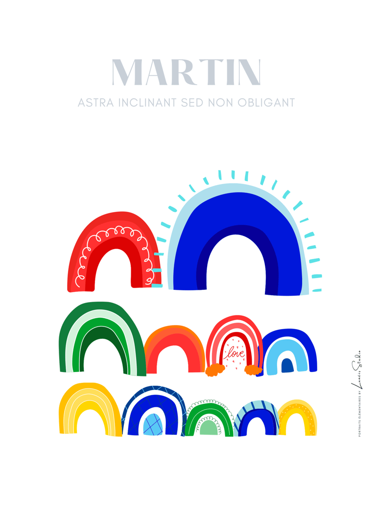 Affiche personnalisée design Martin