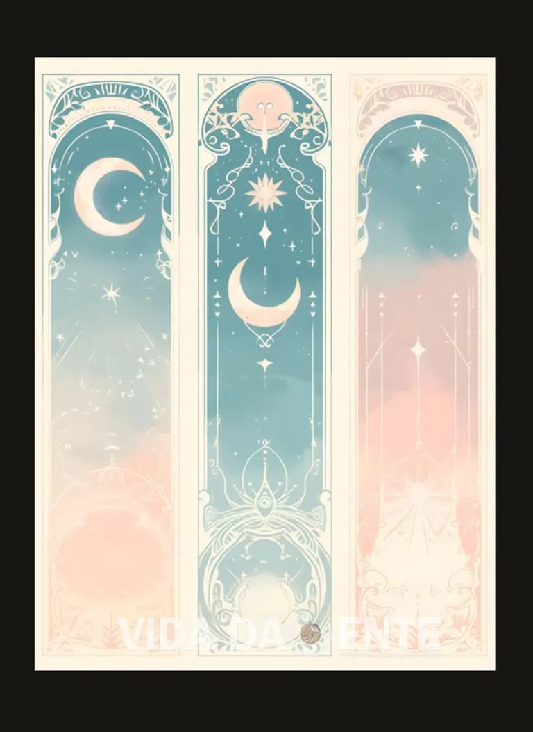 Estrela e a Lua do tarot - Clareza e Profundidade