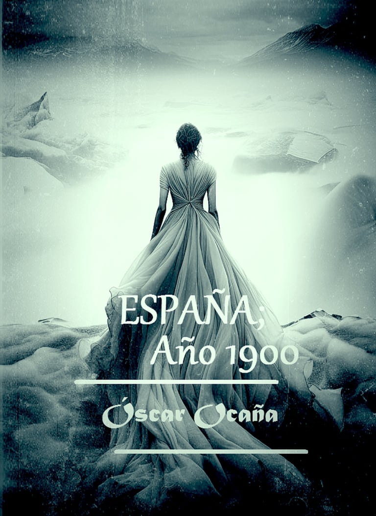 Portada del libro de textos teatrales "España; año 1900" de Óscar Ocaña Parrón