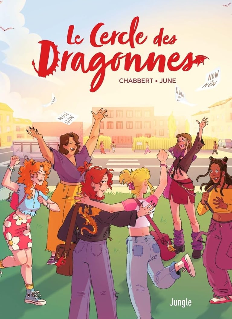 Première de couverture de la BD Le Cercle des Dragonnes d'Ingrid Chabbert et June