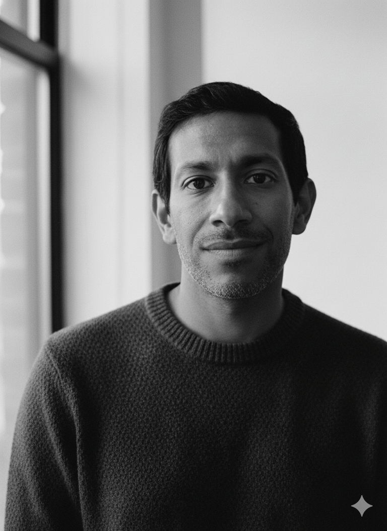 Portrait of Vivek D. Menon, sci-fi author of One Destroyer's Dharma