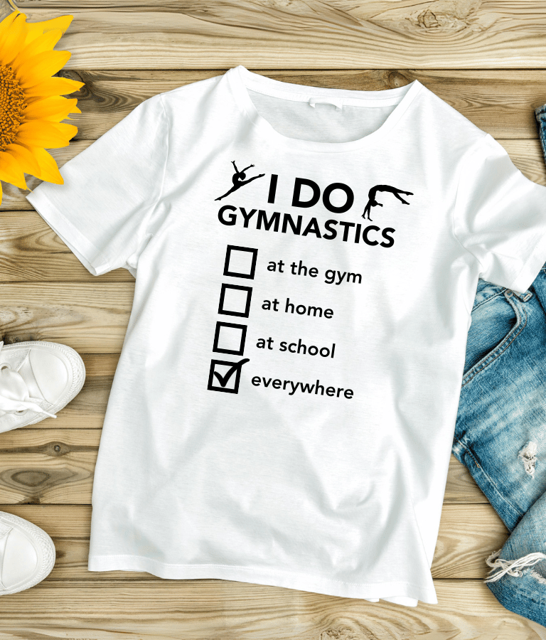 Her yerde cimnastik tişörtü - Cimnastik tutku