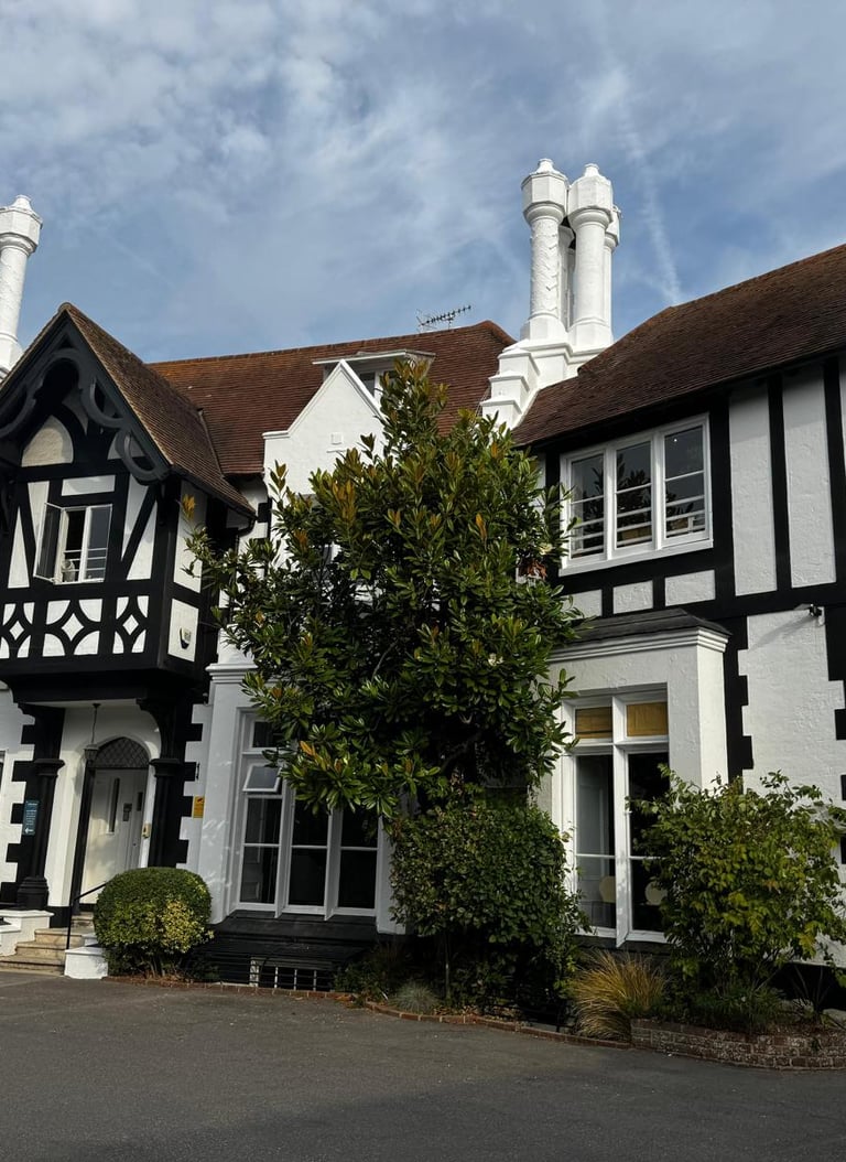 Exterior woodwork and property restoration on a traditional Sussex home