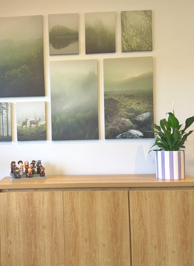 Calm psychologist consulting room with warm lighting and natural tones in Melbourne