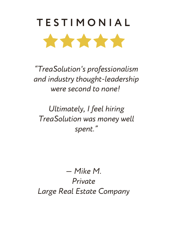 TreaSolution Client Testimonial - Real Estate