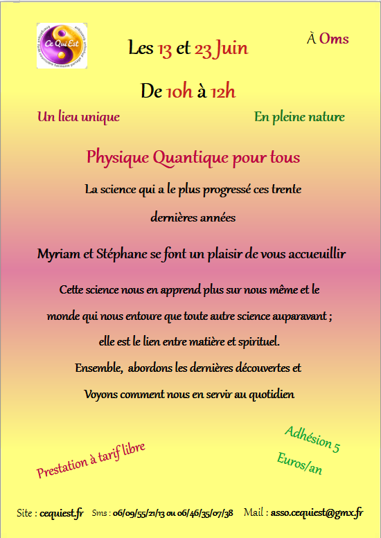 rendez-vous physique quantique
