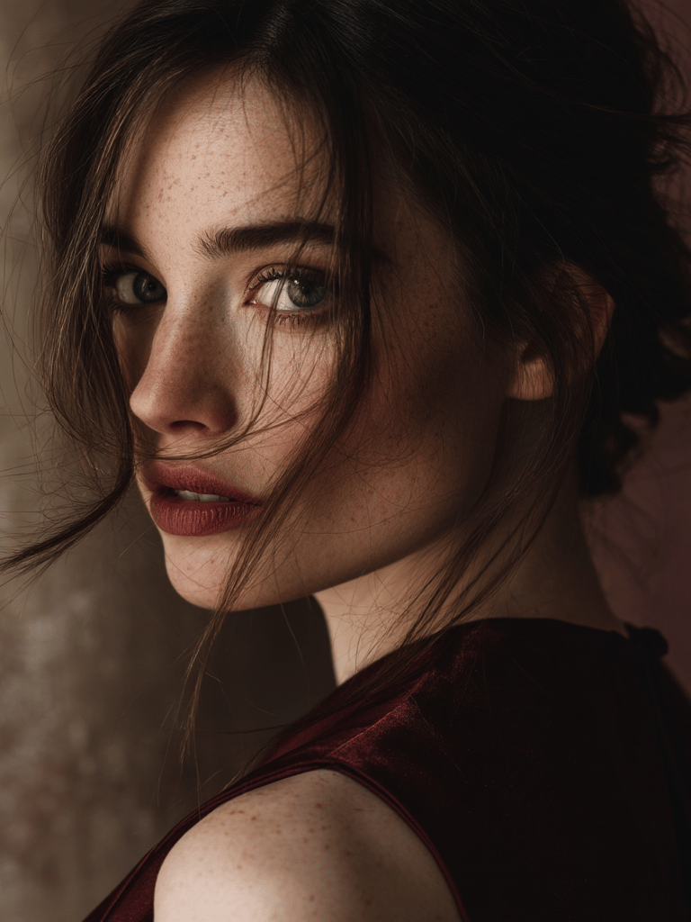 Editorial beauty styling for fashion campaign