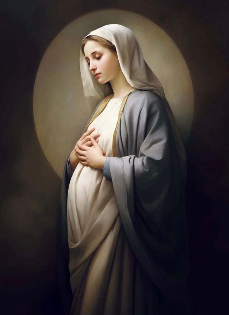 a woman in a white robe and a nun nun