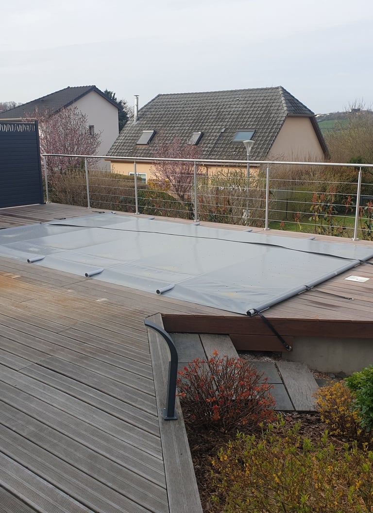 Terrasse en bois exotique
