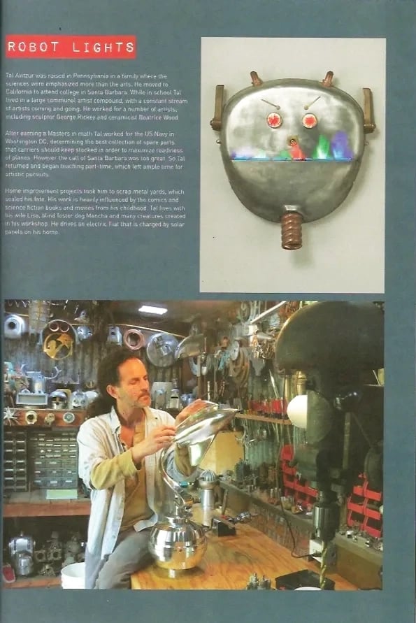 Junkies Magazine that contains article about artist Tal Avitzur, page 95.