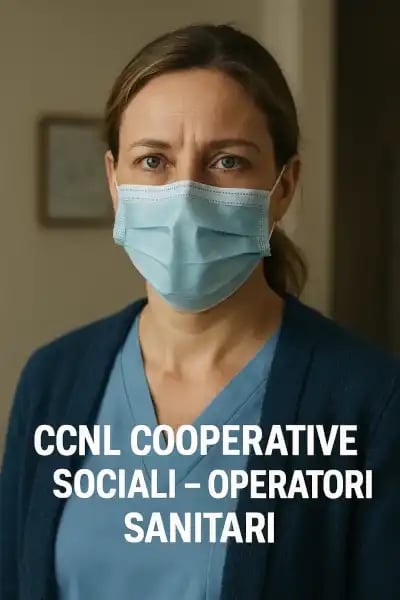 a woman in a blue scrubsuit and a mask on her face