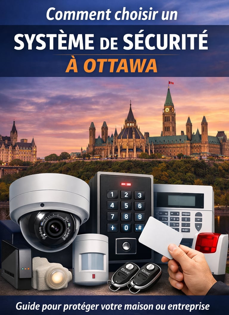 Système de sécurité à Ottawa avec caméras et alarme