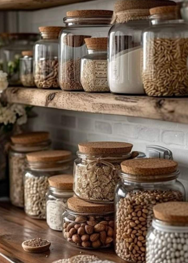 Non-toxic food storage using glass containers