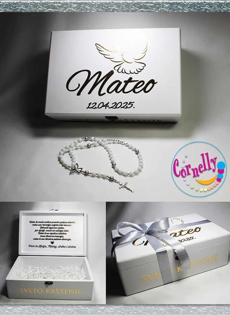 Cornelly Poklon set za krštenje – personalizirani