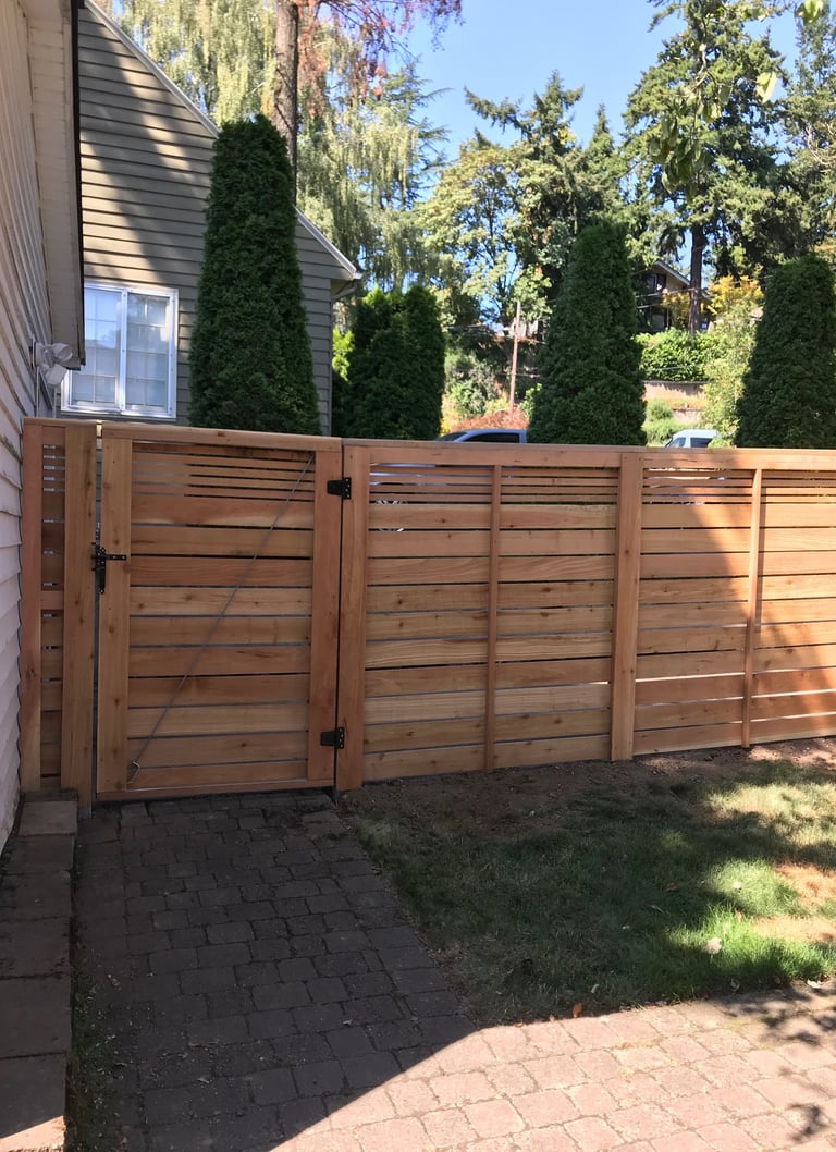 Fence and gate