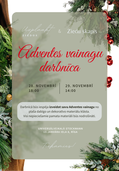 Adventes vainagu meistarklase