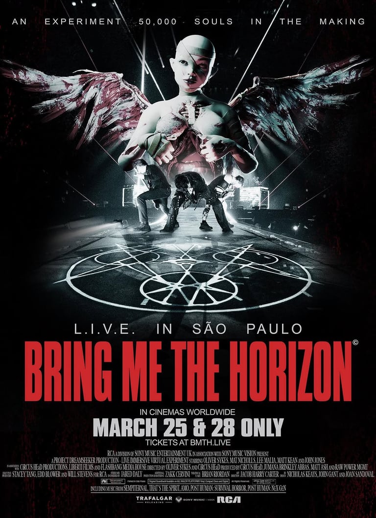 Bring Me The Horizon imortaliza show histórico em SP com filme-concerto imersivo