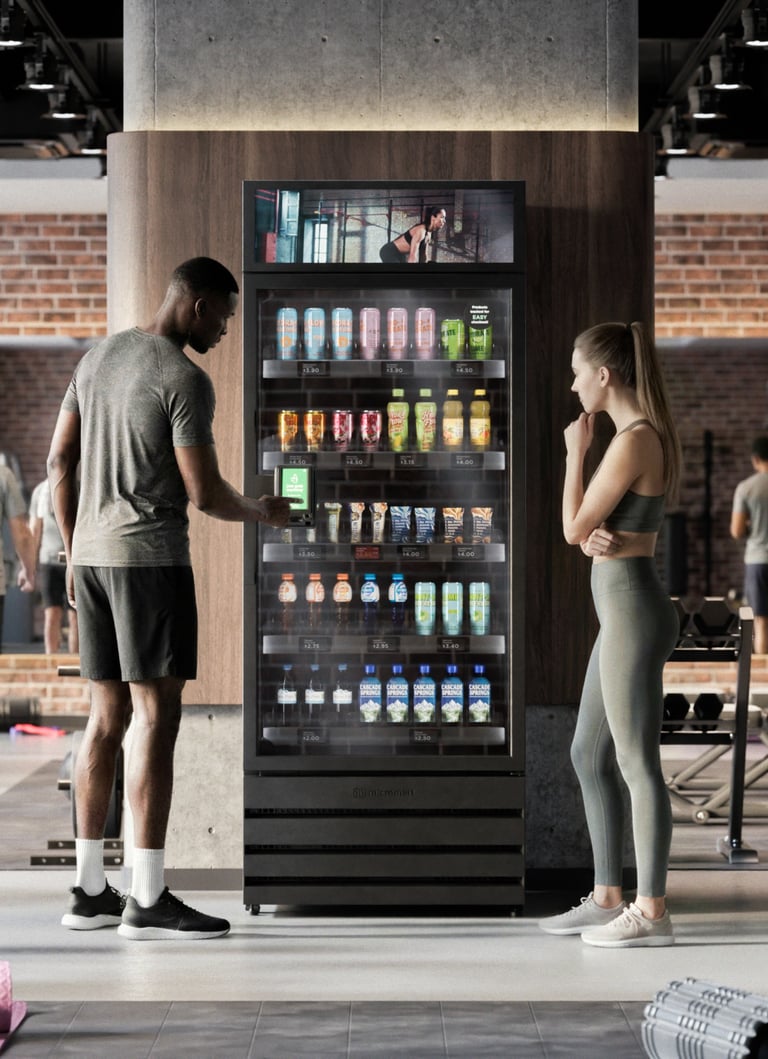 Vending machine in gym London, Ontario