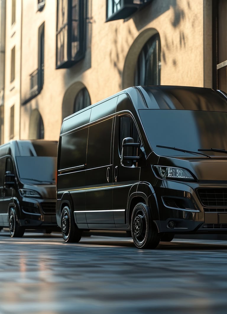 van obscura de transporte personal