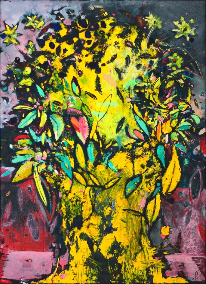 Tanja Pohl, Gelber Blumenstrauß