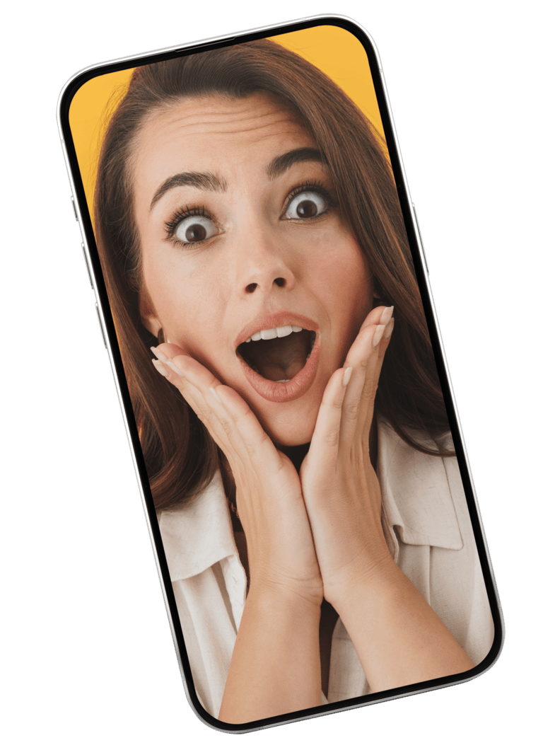 Smartphone mockup displaying the Nirmy app teaser screen for discovering nearby local businesses