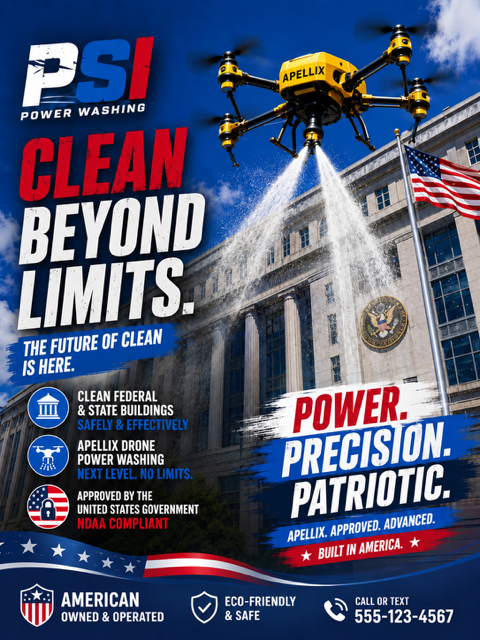 State & Federal Building Drone Cleaning Fort Lauderdale , Miami dade & West Palm Beach FL