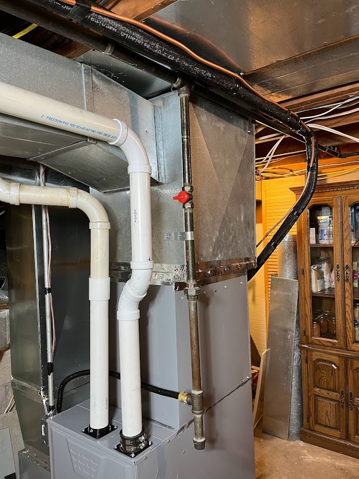 Furnace replaced in New Berlin, WI helps heat this whole house better and reduce energy bills.