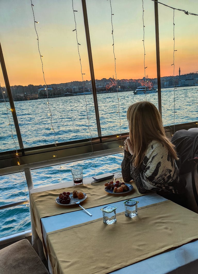 Bosphorus sunset boat tour