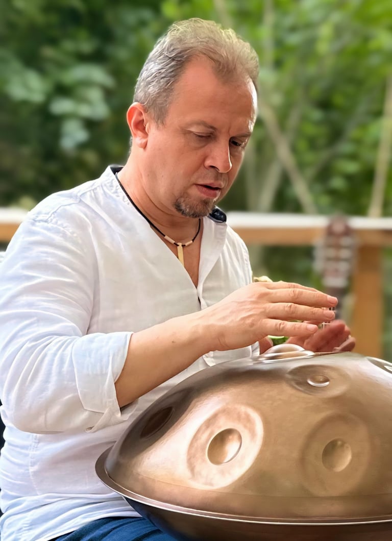 Muzica handpan concert live in cadrul unui eveniment privat