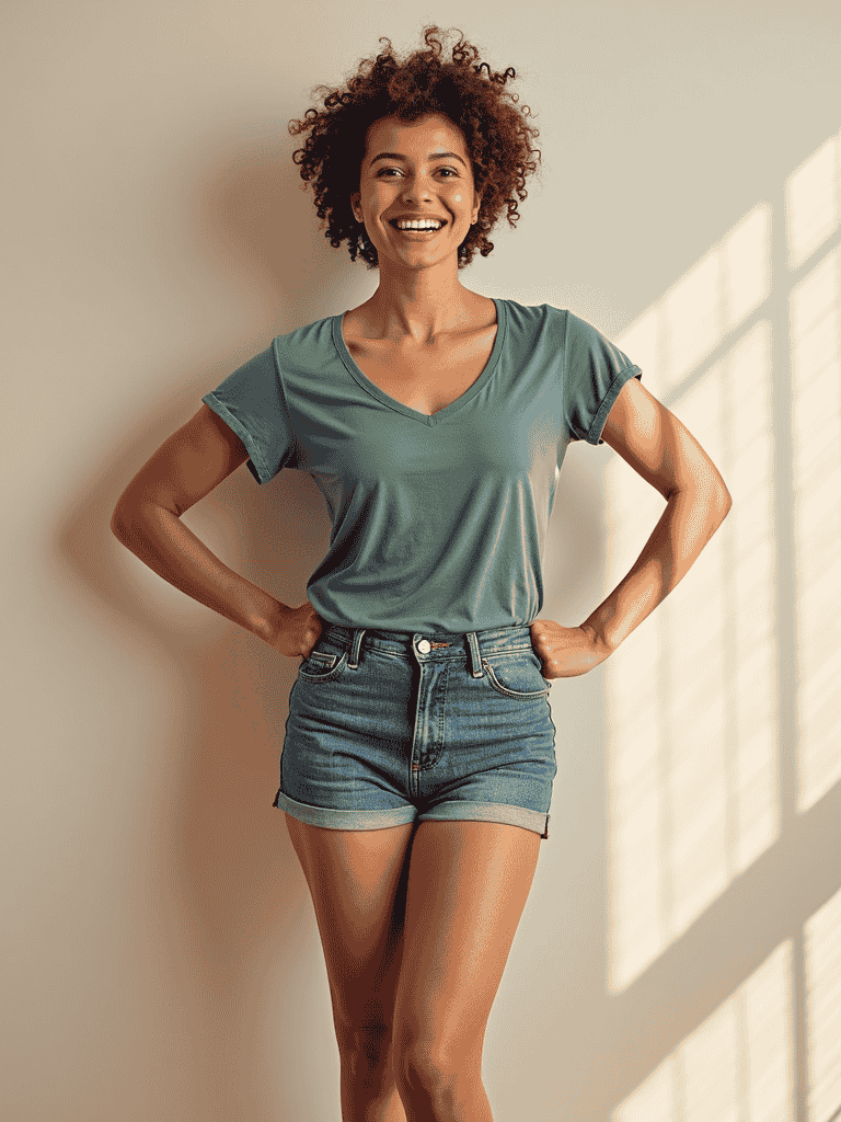 Mindfulness and physically healthy woman