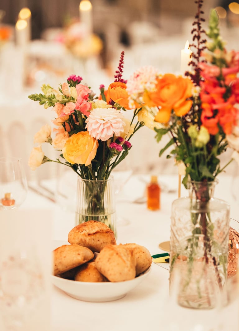table mariage fleurie