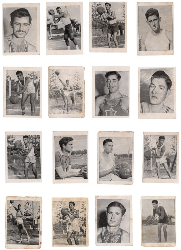 1954 Israeli Basketball Cards Rare Vintage