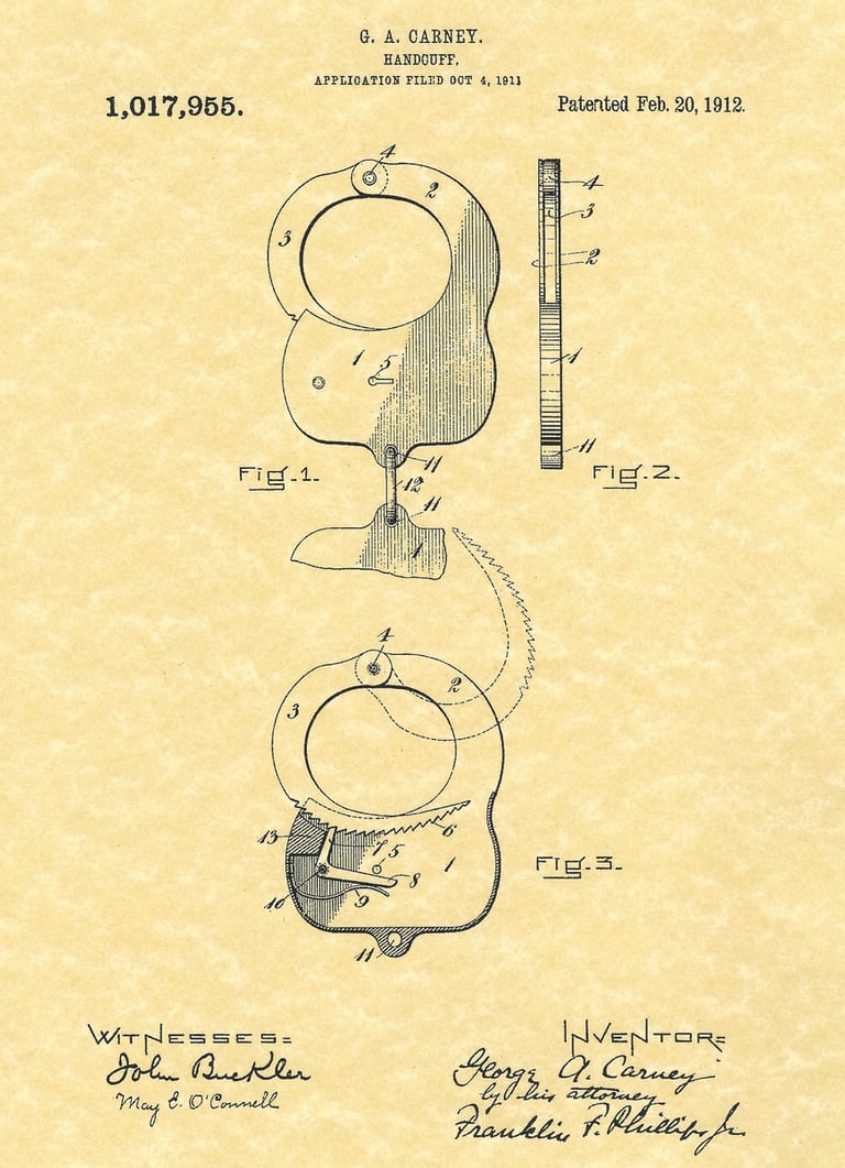 handcull patent application feb 20, 1912