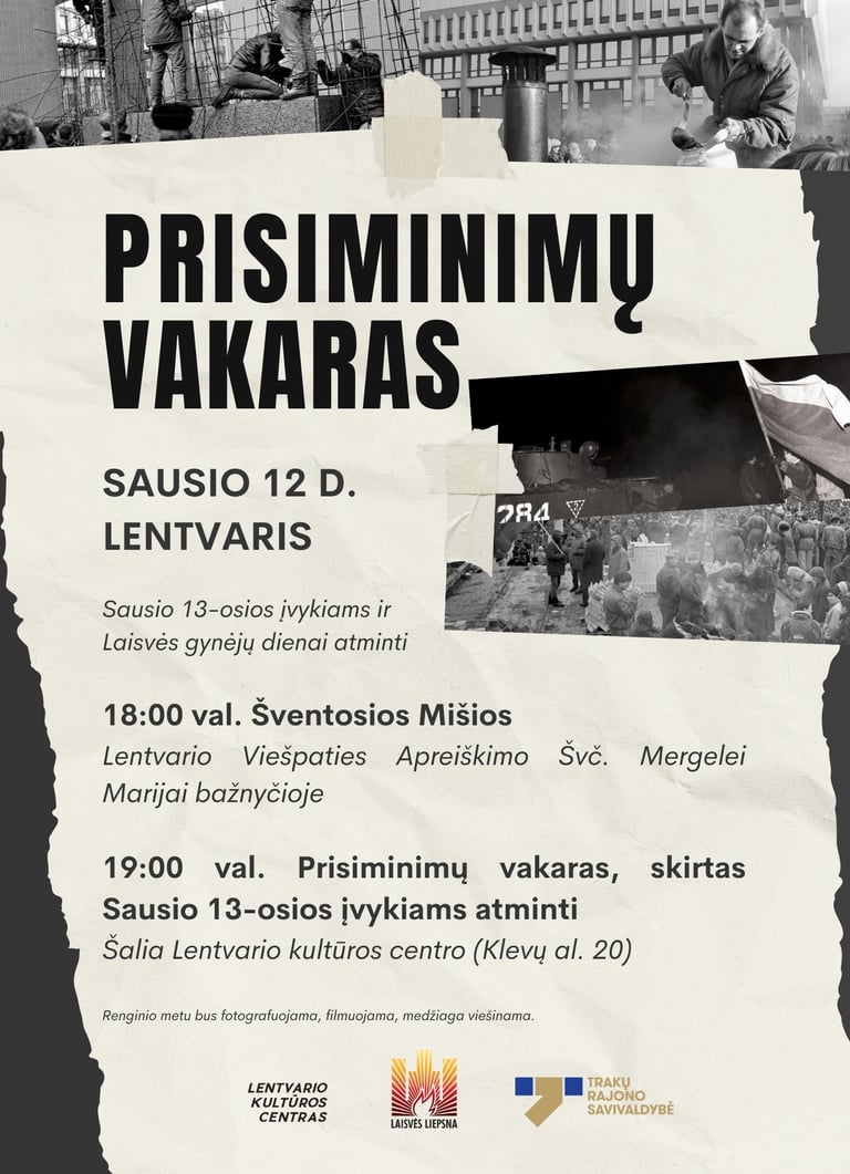 Sausio 13 Lentvaryje