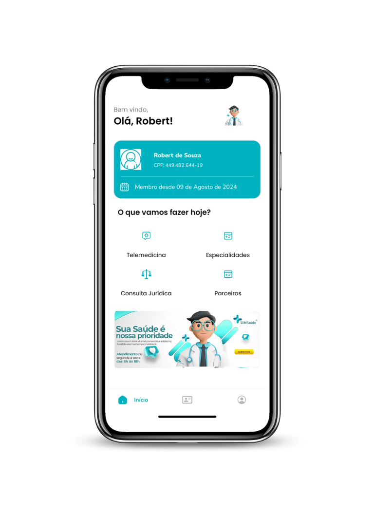 aplicativo spass benefícios tela telemedicina e assistencias