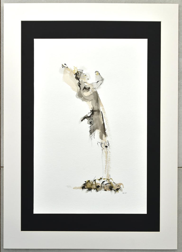 flamenco dessin à l'encre ink drawing Sète