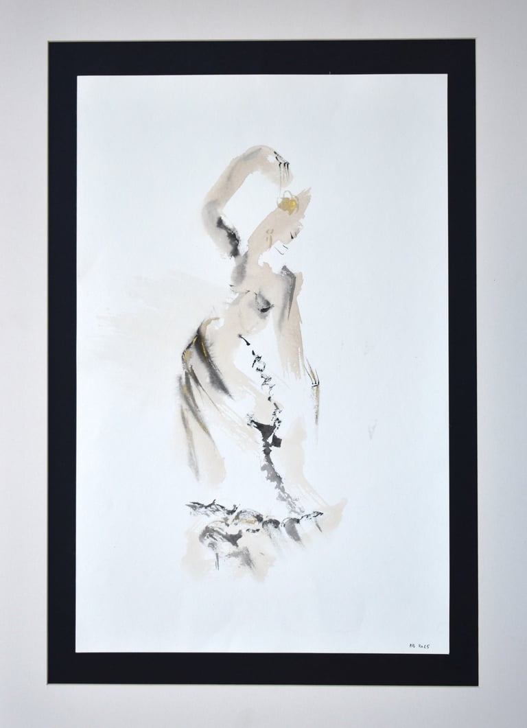 flamenco ink drawing