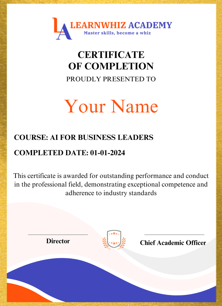 AI certificate