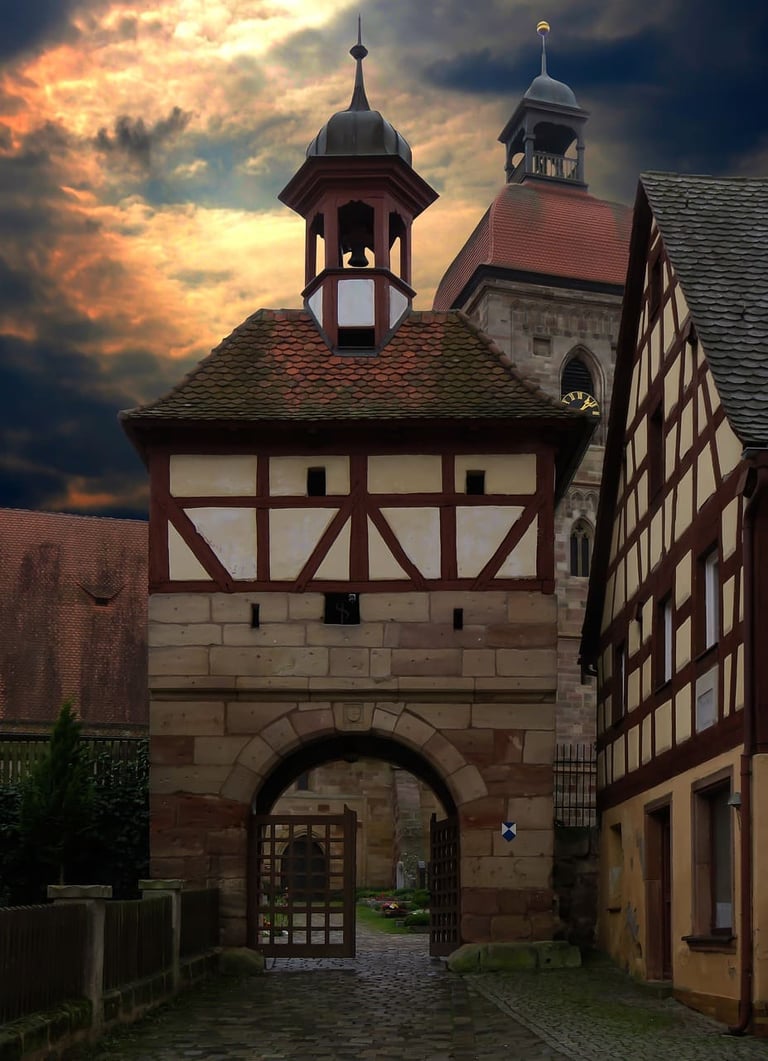 a clock tower with a clock on top of it