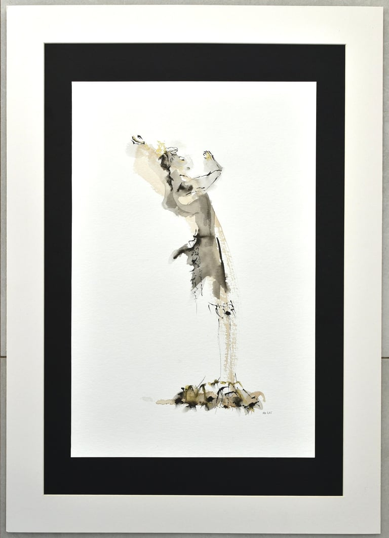 flamenco dessin à l'encre ink drawing Sète