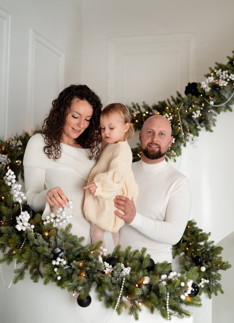 Kalėdinė fotosesija studijoje