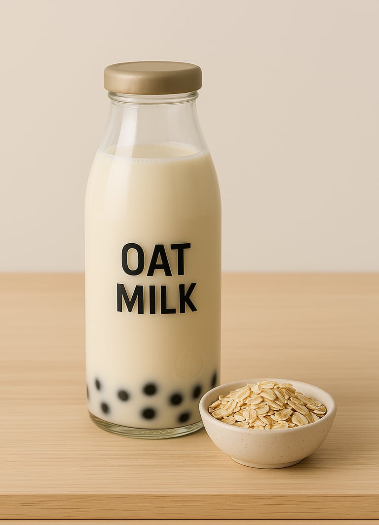 bubble tea au lait d'avoine