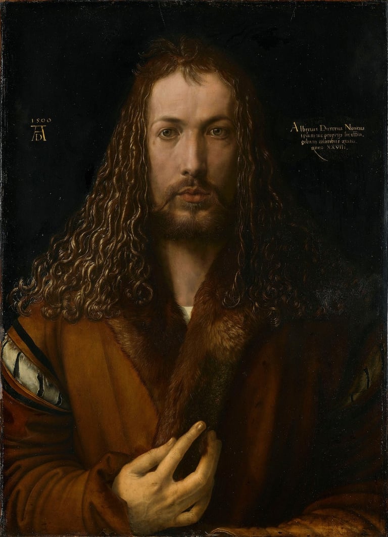 Self-Portrait, Albrecht Dürer, 1500, Alte Pinakothek, Munich