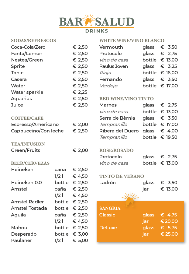 Bar Salud Drinks 1