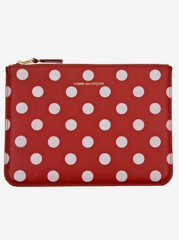 polka dot designer wallet