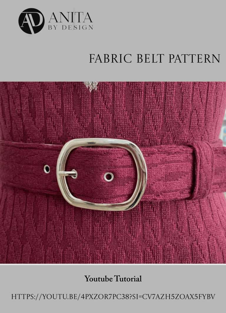 fabric belt sewing pattern