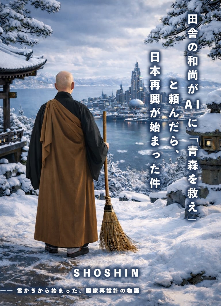 田舎の和尚がAIに「青森を救え」と頼んだら、日本再興が始まった件表紙